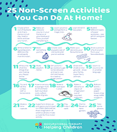 25 Non-screen activities to do with your child at home